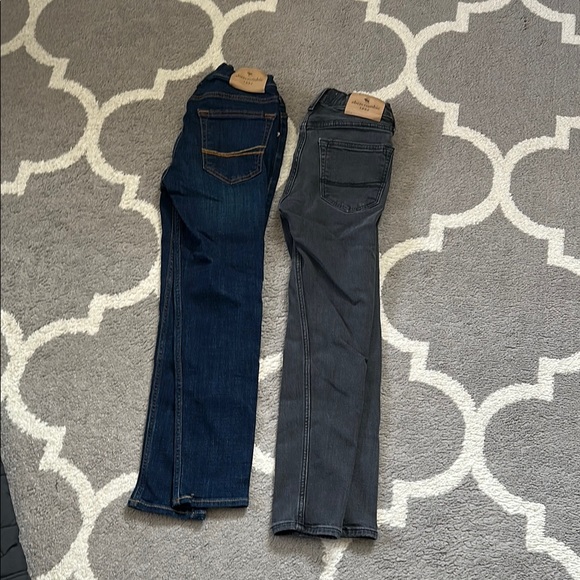 Abercrombie & Fitch Kids Jeans bundle - Dark Blue and Gray and vest - Picture 3 of 6